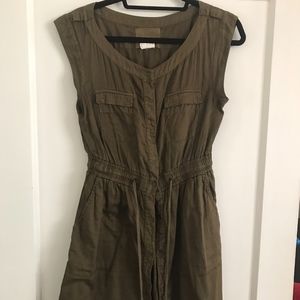 Anthropologie Hei Hei Green Cargo Dress #1198
